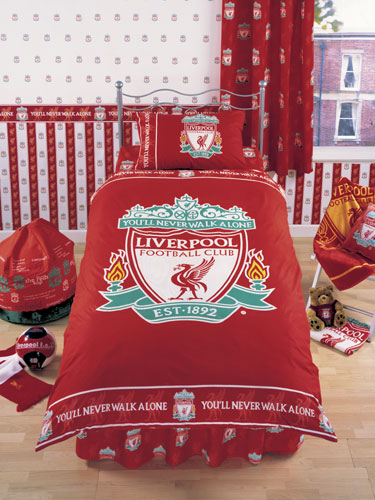 Liverpool FC Crest Duvet Cover and Pillowcase Bedding
