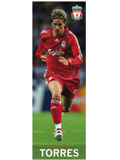 Liverpool FC ‘Fernando Torres' Door Poster DP0231