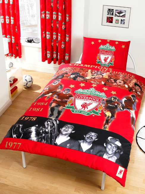 Liverpool Football FC 'Legends' Duvet Cover and Pillowcase Bedding