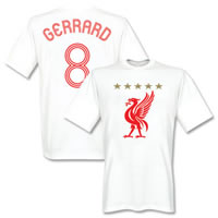 Steven Gerrard Tee Shirt White