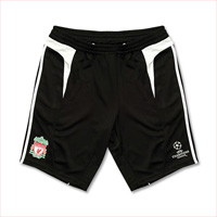 Official Liverpool Uefa CL 2007/08 Black Training Shorts