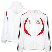 Official LFC UEFA White Rain Jacket 07/08