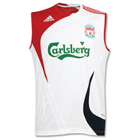 LFC White Sleeveless Training Tops