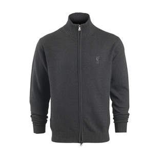 LFC Mens Charcoal Cotton Zip Thru