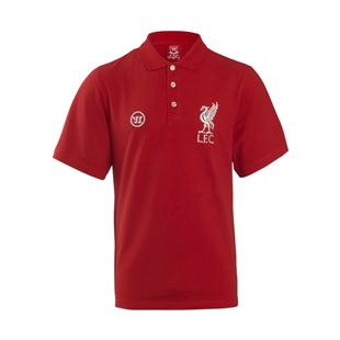 LFC Mens Warrior Red Logo Polo Tee