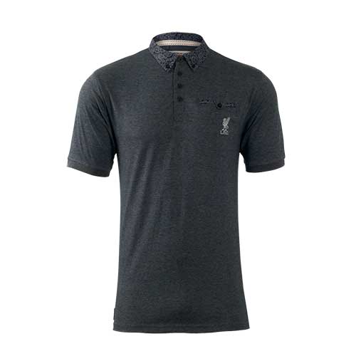 LFC Mens Charcoal Paisley Polo