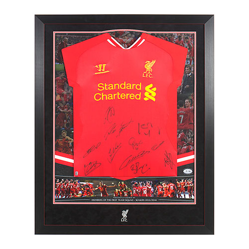 LFC Official 13/14 Squad Signed Shirt