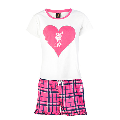 LFC Ladies Pink Short Pyjamas Set