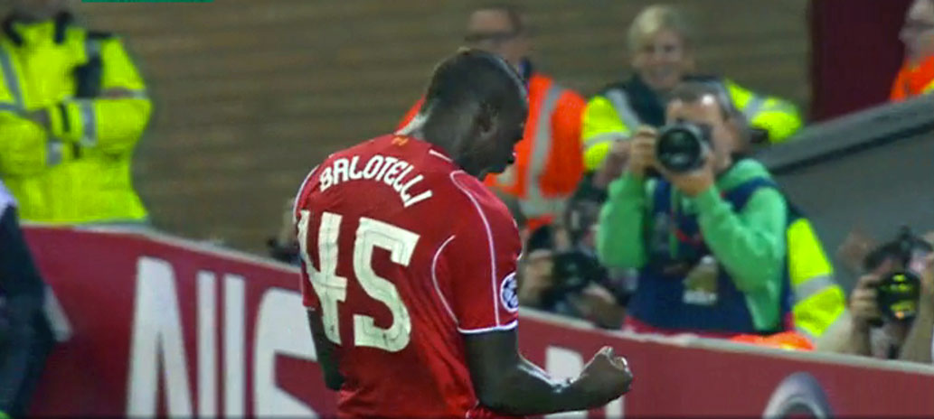 Mario Balotelli debut goal for LFC